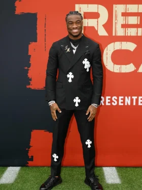 Jalen-Milroe-Black-Suit-Chrome-Hearts