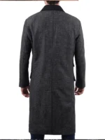 Joel Men’s Charcoal Grey Long Wool Coat