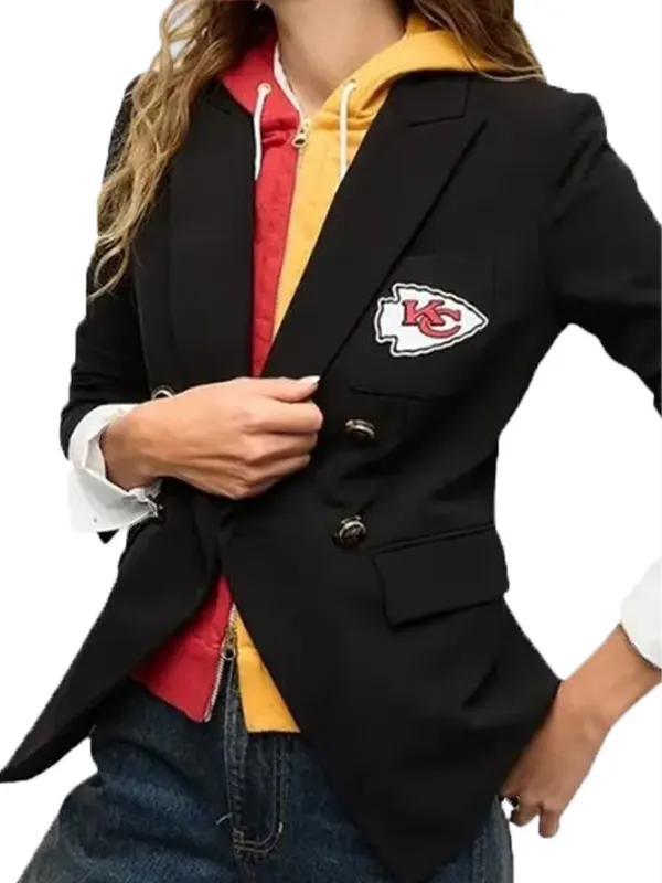 Kansas City Chiefs Veronica Beard Black Dickey Jacket Kansas City Chiefs Veronica Beard Black Dickey Jacket