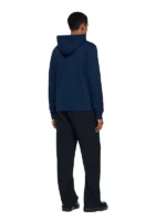 Leather patch sweatshirt