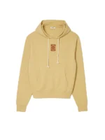 Leather patch sweatshirt