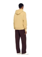 Leather patch sweatshirt