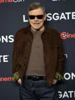 Mark Hamill The Long Walk Brown Suede Leather Jacket