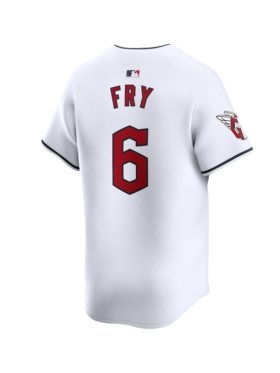 Men's Cleveland Guardians David Fry Nike White Home Limited Player Jersey