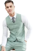 Mens Green Three Piece Suit
