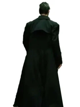 Neo Matrix Black Trench Coat