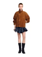 Oversized suede jacket