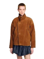 Oversized suede jacket