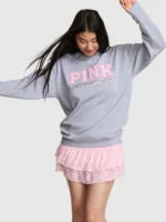 PINK-x-LoveShackFancy-Oversized-Sweatshirt-Grey