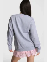 PINK-x-LoveShackFancy-Sweatshirt-Grey