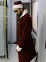 Mens Premium Velvet Santa Claus Coat