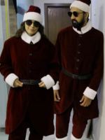 Mens Premium Velvet Santa Claus Coat