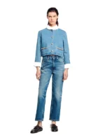 Rhinestone denim jacket