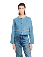 Rhinestone denim jacket