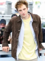 Robert Pattinson Die My Love Movie Event 2025 Brown Jacket