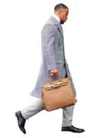 Saquon Barkley Grey Wool Coat Mens