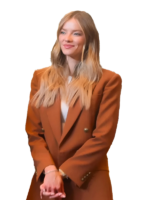 Selling Sunset S8 Alanna Gold Brown Suit