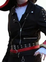 Shadow The Hedgehog Black Leather Costume Jacket