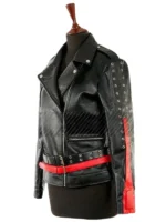 Shadow The Hedgehog Black Leather Costume Jacket