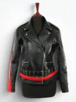 Shadow The Hedgehog Black Leather Costume Jacket