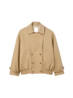 Short oversized trench coat