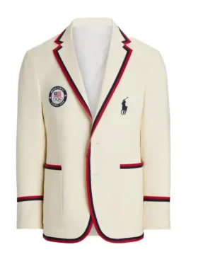 Team USA 2024 Suiting Fabric Viscose Lining Blazer Jacket For Men And Women