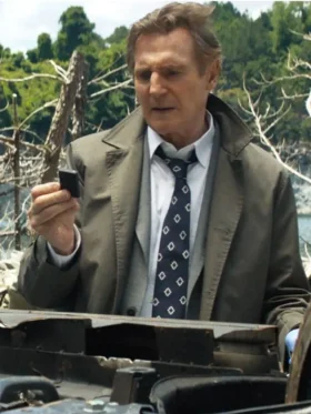 The Naked Gun Liam Neeson Grey Coat