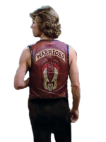 Michael Beck The Warriors Maroon Leather Vest