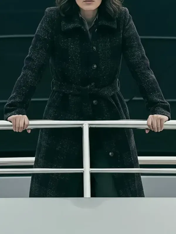 The Woman in Cabin 10 Keira Knightley Plaid Coat 2 The Woman in Cabin 10 Keira Knightley Plaid Coat