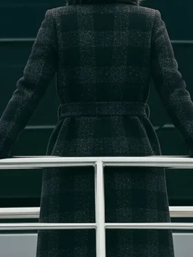 The Woman in Cabin 10 Keira Knightley Plaid Coat