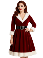 Women’s Mrs Claus Christmas Red Dress