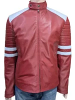 Front view of the Tyler Durden Leather Jacket from the movie Fight Club.