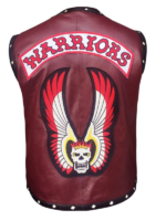 Michael Beck The Warriors Maroon Leather Vest