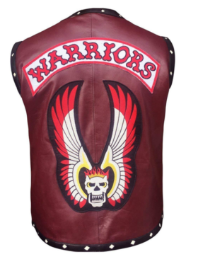Michael Beck The Warriors Maroon Leather Vest