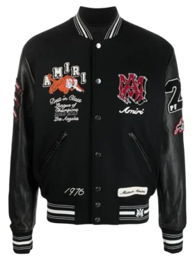 Amiri-Logo-Patch-Varsity-Jacket