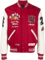 Amiri-Logo-Patch-Varsity-Jacket-Red