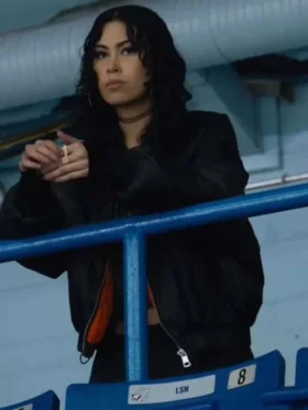 Blair Lamora TV Series Shoresy Season 2 Ziigwan Black Bomber Jacket