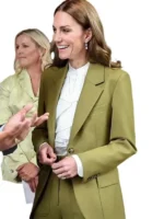 British Fashion Council 2025 Kate Middleton green suit side view