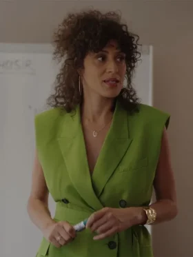 Emily In Paris S03 Jacqueline Green Belted Vest
