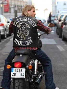 Charlie Hunnam SOA Sons of Anarchy Leather Vest