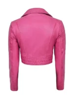 Cropped leather jacket women, easy styling for day and night