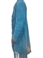 The Voice S28 Reba McEntire Blue Fringe Coat