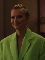 Emily In Paris S03 Camille Razat Oversized Green Blazer