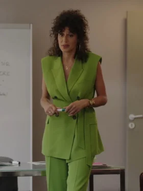 Emily In Paris S03 Jacqueline Green Belted Vest