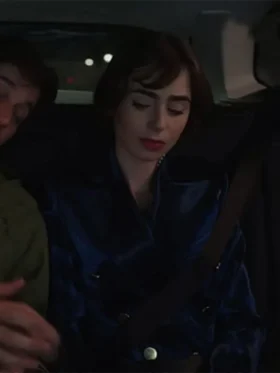 Emily In Paris Season 3 Lily Collins Blue Blazer Jacket