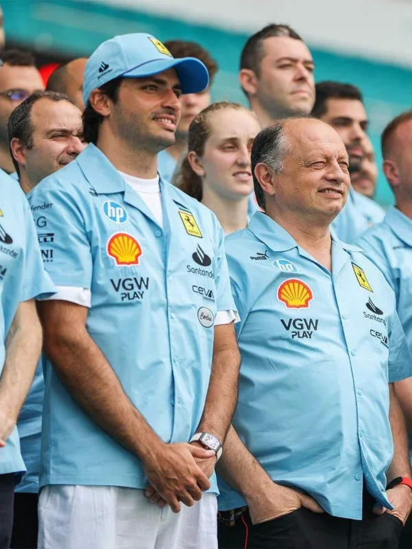 Ferrari Racing Blue Miami Grand Prix Shirt Ferrari Racing Blue Miami Grand Prix Shirt