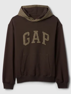 Gap-Houndstooth-Brown-Hoodie