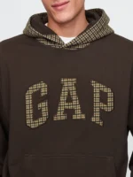 Houndstooth-Brown-Gap-Hoodie