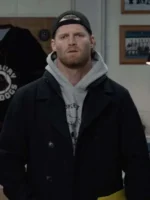 Jared Keeso TV Series Shoresy Season 2 Shoresy’s Wool Peacoat, Black