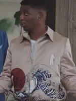 Julien Emily In Paris S03 Samuel Arnold Pastel Hokusai Printed Jacket